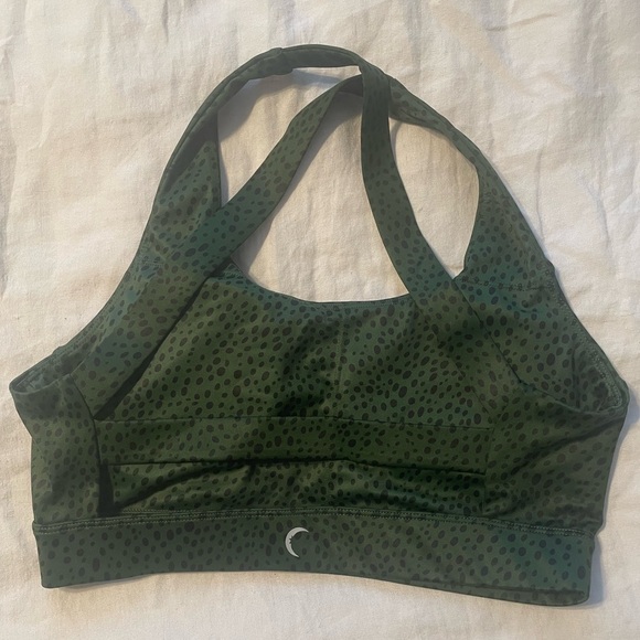 Zyia Spotted Pine Green and Black Bra Sz M - Picture 5 of 7